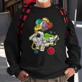 Funny Astronaut Space Travel Planets Skateboarding Science Sweatshirt Gifts for Old Men
