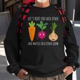 Funny Cute Lets Root For Each Other Vegetable Garden Lover Sweatshirt Gifts for Old Men