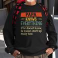 Funny Papa Knows Everything If He Doesnt Know Fathers Day Sweatshirt Gifts for Old Men