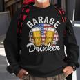 Garage Drinker 4Th Of July American Flag Dad Mens Garage Sweatshirt Gifts for Old Men