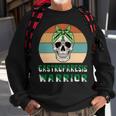 Gastroparesis Warrior Skull Women Vintage Green Ribbon Gastroparesis Gastroparesis Awareness Sweatshirt Gifts for Old Men