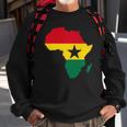 Ghana Ghanaian Africa Map Flag Pride Football Soccer Jersey Sweatshirt Gifts for Old Men