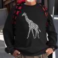 Giraffe White Pattern Graphic Animal Print Sweatshirt Gifts for Old Men
