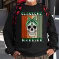 Glaucoma Warrior Skull Women Vintage Green Ribbon Glaucoma Glaucoma Awareness Sweatshirt Gifts for Old Men