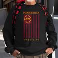 Gopher State Usa Flag Freestyle Wrestler Minnesota Wrestling Sweatshirt Gifts for Old Men