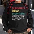 Grandpappy Know Everything Fathers Day For Funny Grandpappy Sweatshirt Gifts for Old Men