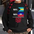 Haitian Plus Bahamian Mix Flag Heritage Sweatshirt Gifts for Old Men