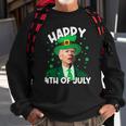 Happy 4Th Of July Biden Leprechaun Shamrock St Patricks Day Sweatshirt Gifts for Old Men