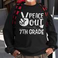Happy Last Day Of School Retro Peace Out 7Th Grade Sweatshirt Gifts for Old Men