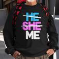 He She Me Nonbinary Non Binary Agender Queer Trans Lgbtqia Sweatshirt Gifts for Old Men