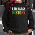 I Am Black History Bhm African Pride Black History Month Sweatshirt Gifts for Old Men