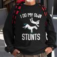 I Do My Own Stunts Get Well Funny Horse Riders Animal Sweatshirt Gifts for Old Men