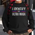 I Identify As Ultra Maga Support The Great Maga King 2024 Sweatshirt Gifts for Old Men