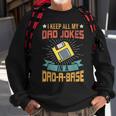 I Keep All My Dad Jokes In A Dad-A-Base Vintage Fathers Day Sweatshirt Gifts for Old Men