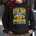 Im A Proud Step Dad Of Awesome Step Daughter Stepdad Sweatshirt Gifts for Old Men