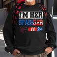 Im Her Sparkler 4Th Of July American Pride Matching Couple Sweatshirt Gifts for Old Men