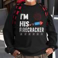 Im His Firecracker Cute 4Th Of July Matching Couple For Her Sweatshirt Gifts for Old Men