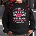 Im Not A Widow Im A Wife My Husband Awaits Me In Heaven Sweatshirt Gifts for Old Men