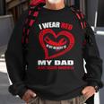 In My Memory Of My Dad Heart Disease Awareness Sweatshirt Gifts for Old Men