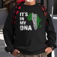 Its In My Dna Proud Nigeria Africa Usa Fingerprint Sweatshirt Gifts for Old Men