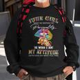 June Girl Lips Hippie Peace Gemini Girl Birthday Cancer Girl Sweatshirt Gifts for Old Men