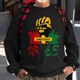 Junenth 18 65 African American Power Sweatshirt Gifts for Old Men