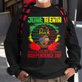 Juneteenth Is My Independence Day African Flag Black History Sweatshirt Gifts for Old Men