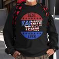 Karate Team Independence Day Patriotic Karateka Usa Flag Sweatshirt Gifts for Old Men