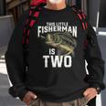 Kids 2 Years Old Fishing Birthday Party Fisherman 2Nd Gift For Boy Sweatshirt Gifts for Old Men