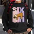 Kids 6 Years Old Cute Sloth Birthday Girl 6Th B-Day Sweatshirt Gifts for Old Men