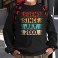 Legend Since July 2000 Vintage 22 Years Old 22Nd Birthday Sweatshirt Gifts for Old Men