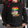 Lgbt Pride Daddy Tiger Rainbow Best Dad Ever Fathers Day Sweatshirt Gifts for Old Men