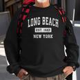 Long Beach New York Ny Vintage Established Sports Design Sweatshirt Gifts for Old Men