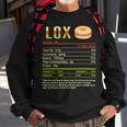 Lox Nutrition Facts Funny Christmas 12 Shirt Sweatshirt Gifts for Old Men