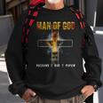 Man Of God Husband Dad Papaw Christian Sweatshirt Gifts for Old Men