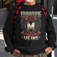 Manning Blood Run Through My Veins Name V4 Sweatshirt Gifts for Old Men