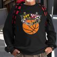 Maryland Crab State Pride Flag Gift - Basketball & Blue Crab Sweatshirt Gifts for Old Men