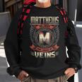 Matthews Blood Run Through My Veins Name V5 Sweatshirt Gifts for Old Men