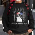 Mens Boston Terrier Dad American Flag 4Th Of July Dog Fathers Day Sweatshirt Gifts for Old Men
