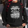 Mens Dad Grandpa And A Retired Railroad Engineer Fathers Day Sweatshirt Gifts for Old Men