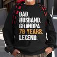 Mens Dad Husband Grandpa 70 Years Legend Birthday 70 Years Old Sweatshirt Gifts for Old Men