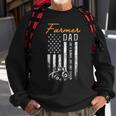 Mens Farmer Dad Like A Normal Dad Only Cooler Usa Flag Farming Sweatshirt Gifts for Old Men