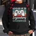 Mens Leveled Up To Legendary Godfather - Uncle Godfather Sweatshirt Gifts for Old Men