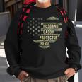 Mens Mens Husband Daddy Protector Heart Camoflage Fathers Day Sweatshirt Gifts for Old Men