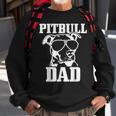 Mens Pitbull Dad Funny Dog Pitbull Sunglasses Fathers Day Pitbull Sweatshirt Gifts for Old Men