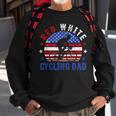Mens Red White Cycling Dad 4Th Of July American Flag Gift Sweatshirt Gifts for Old Men