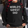 Mens Worlds Gayest Dad Bisexual Gay Pride Lbgt Funny Sweatshirt Gifts for Old Men