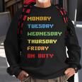 Monday To Friday On Duty Sweatshirt Gifts for Old Men