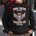 Nilsen Blood Runs Through My Veins Name Sweatshirt Gifts for Old Men