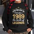 October 1989 Birthday Life Begins In October 1989 V2 Sweatshirt Gifts for Old Men